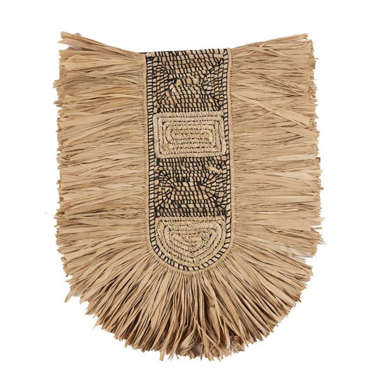 grote raffia wanddecoratie Bali stijl