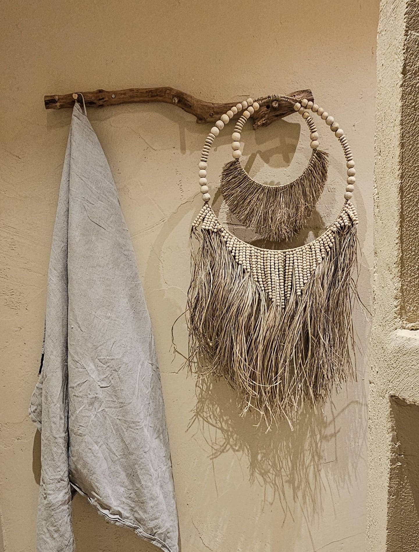Boho wanddecoratie BALI beige