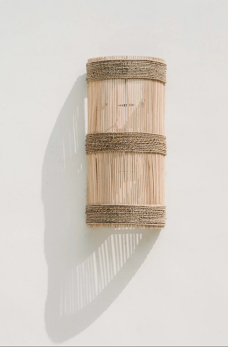 Rotan wandlamp - The Jalal - naturel