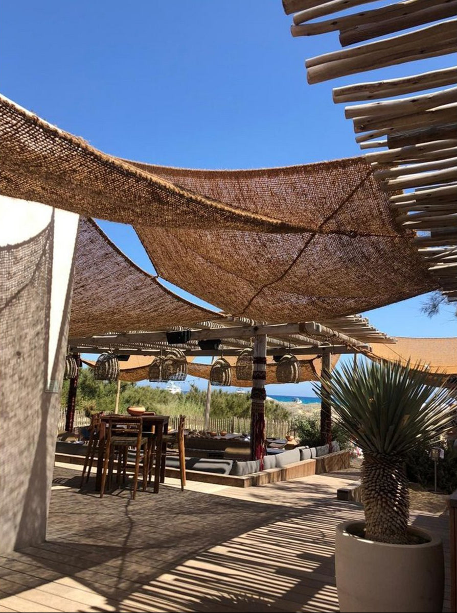 schaduwdoek voor tuin of terras van kokos