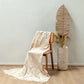 Handgeweven deken LINGGAH beige