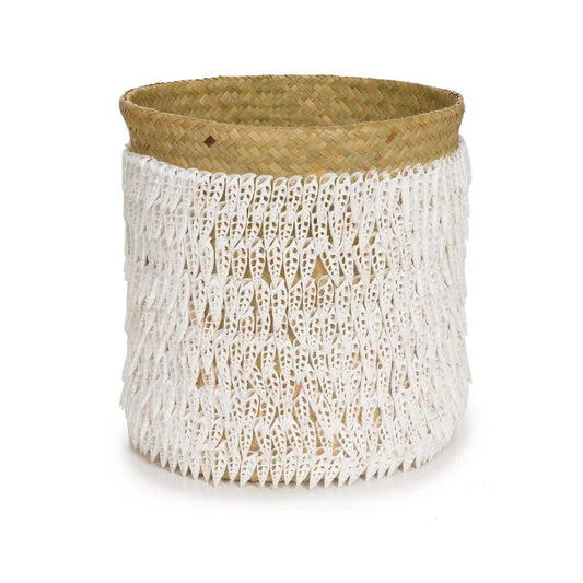 De Pandan-mand - Natuurlijk wit - Bazar Bizar Living