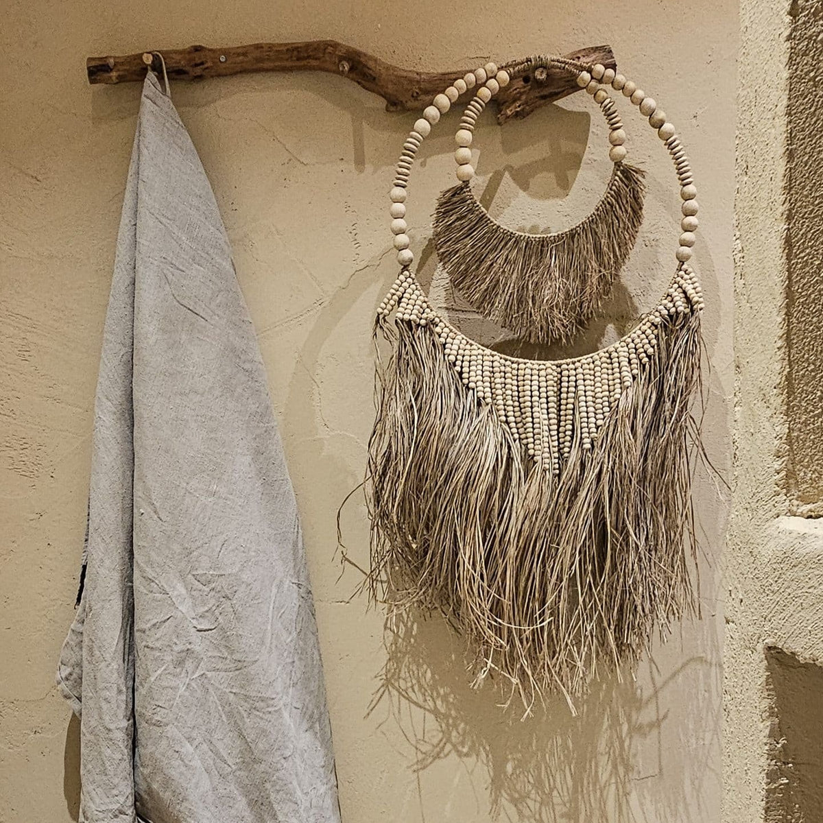 Boho wanddecoratie BALI beige