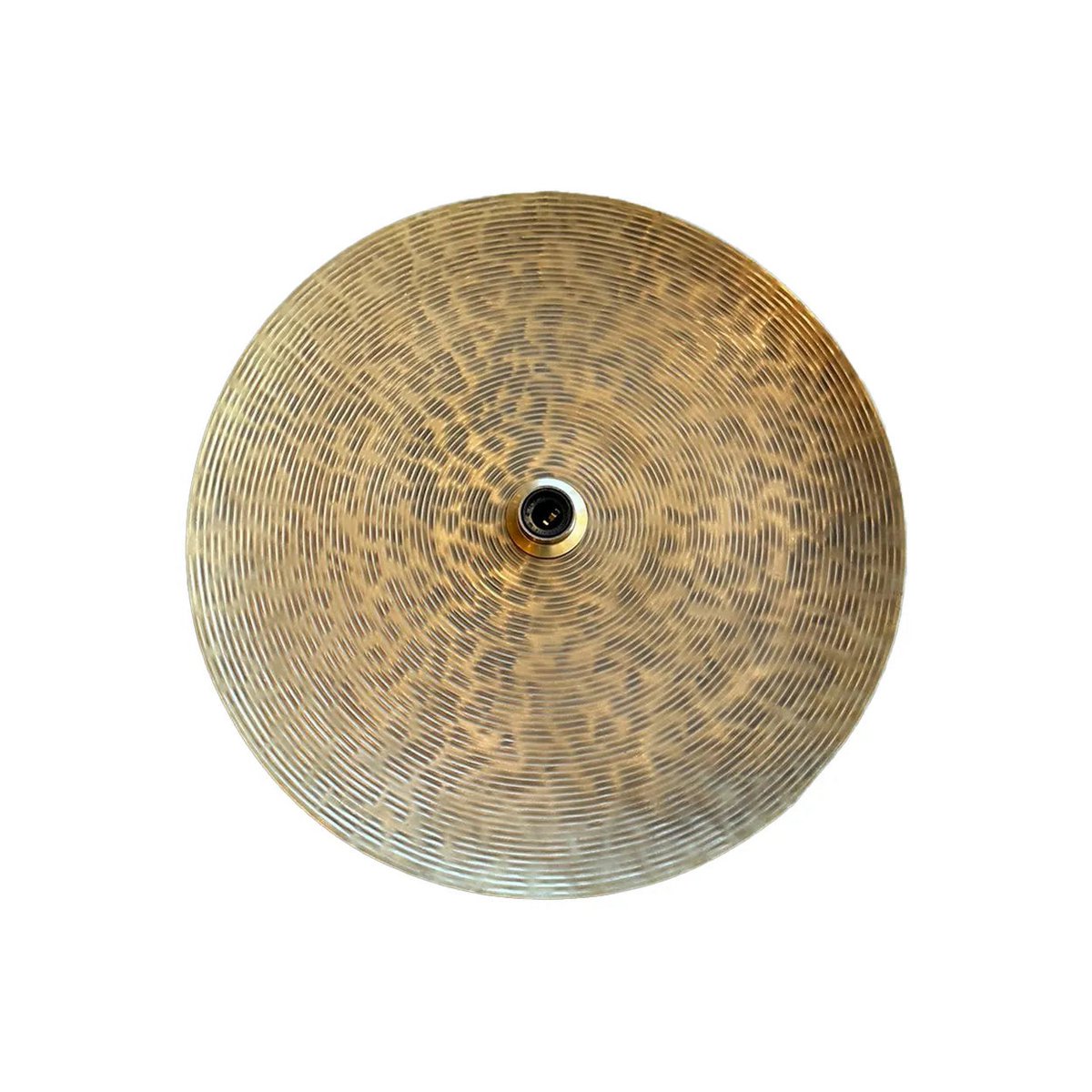 Ronde messing wandlamp in de kleur goud