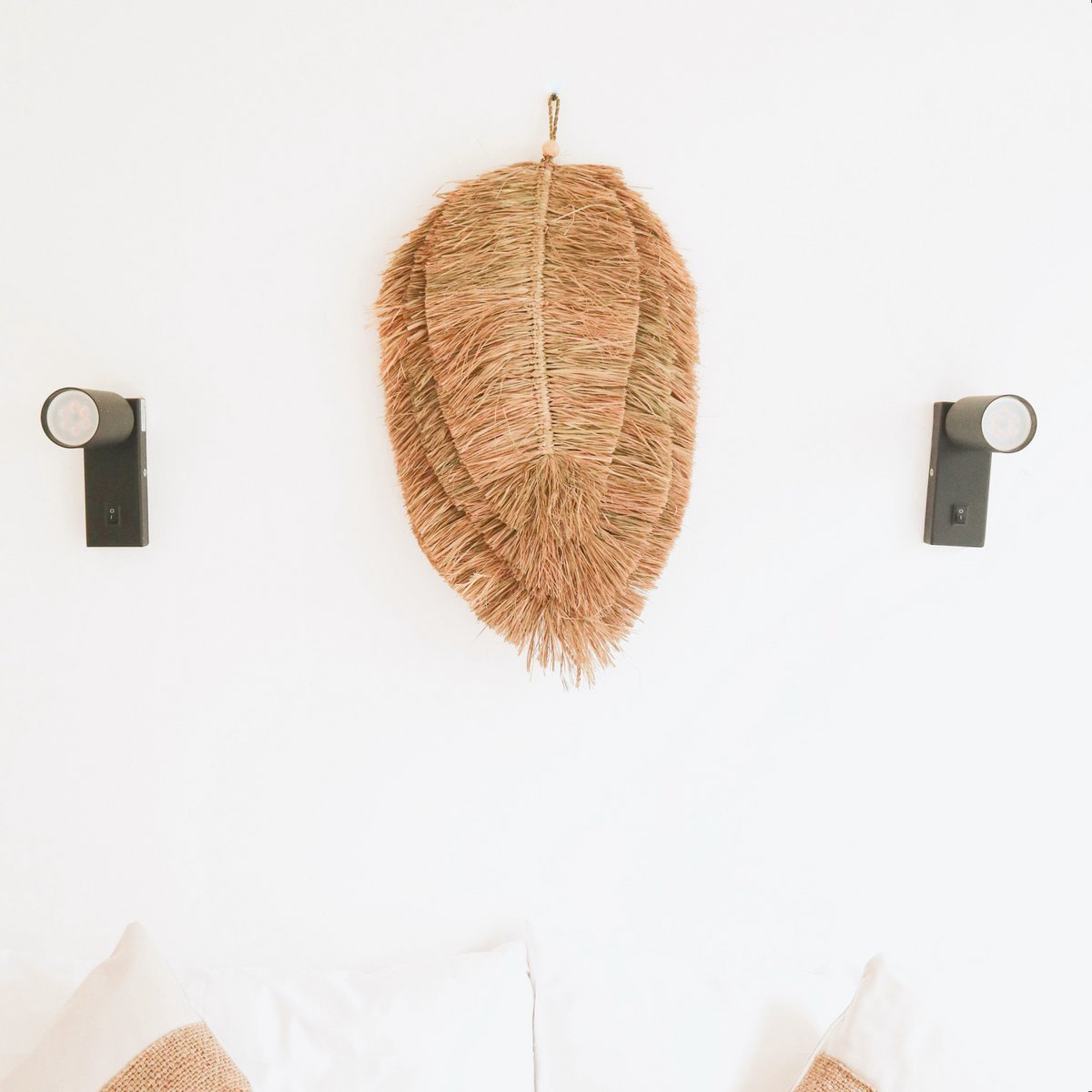 Raffia wanddecoratie TIPIN bruin/naturel