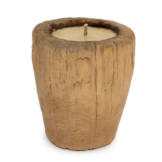 Grote houten kaars