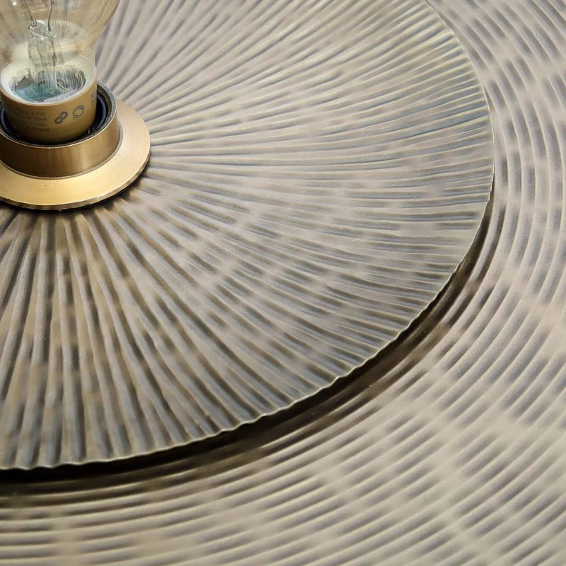 Messing wandlamp - De Dubbele Volle Maan Wandlamp - Bazar Bizar