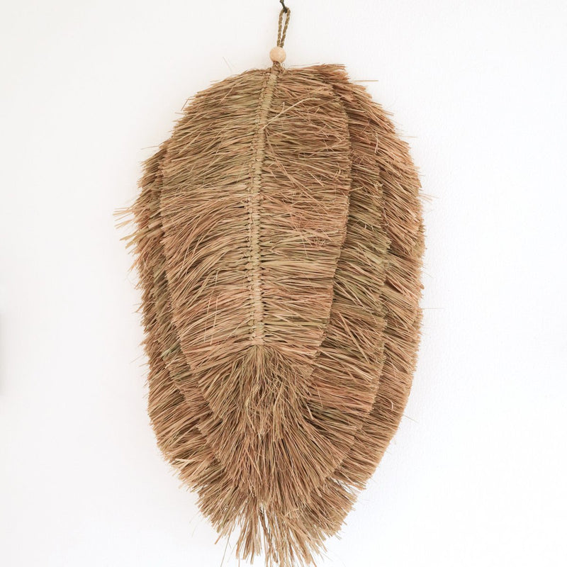 Raffia wanddecoratie TIPIN bruin/naturel